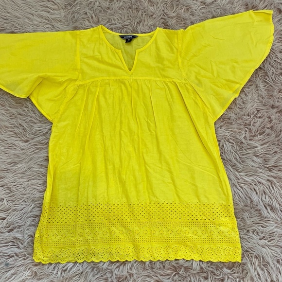 Land’ Ends Yellow Coverup Dress Girl Size XL - Picture 5 of 9
